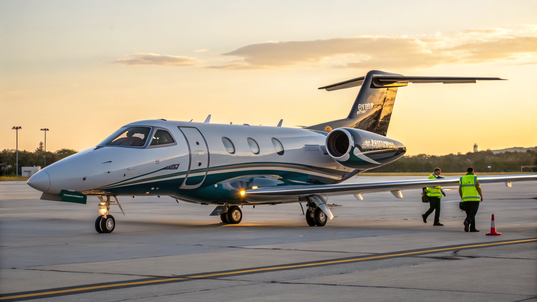 Exterior view of Embraer Phenom 300E